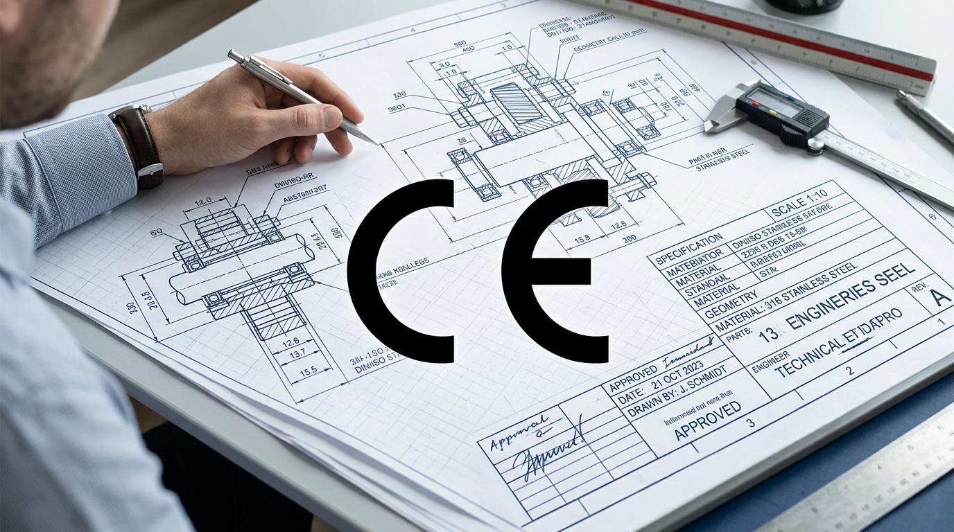 Resmi CE İşareti Oranları ve Çizim Şeması