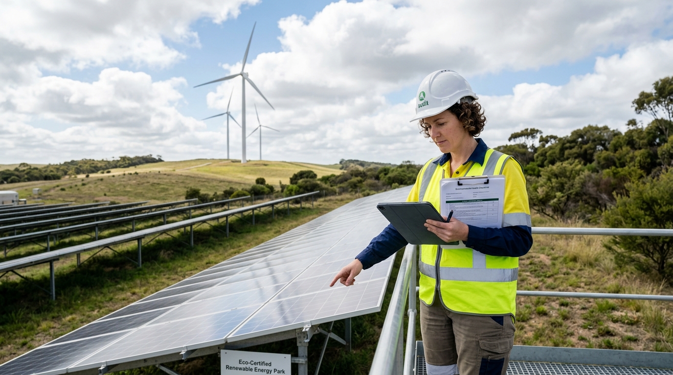 ISO 14001 Çevre Yönetimi Yenilenebilir Enerji ve Tesis Denetimi Fotoğrafı