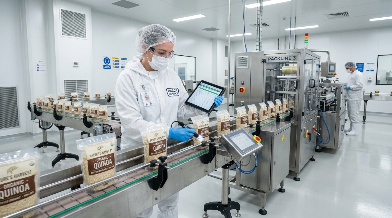 ISO 22000 Gıda Güvenliği HACCP Üretim Hattı Hijyen Denetimi Fotoğrafı